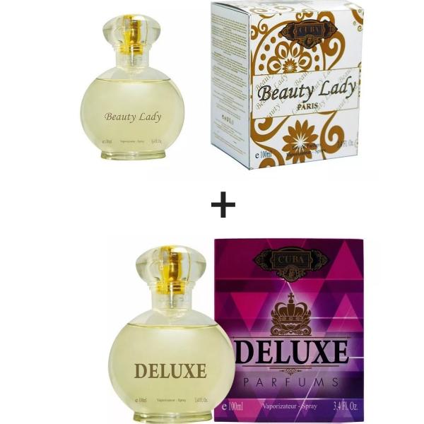 Kit 2 Perfumes Cuba 100ml Cada Beauty Lady + Deluxe
