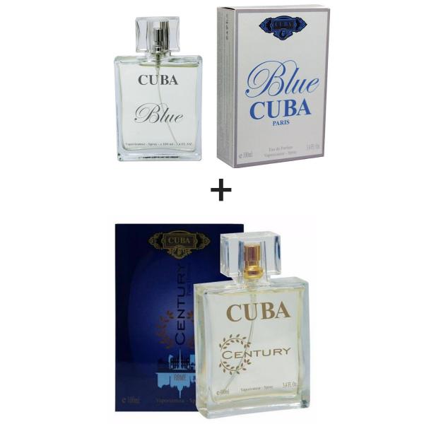 Kit 2 Perfumes Cuba 100ml Cada Blue + Century