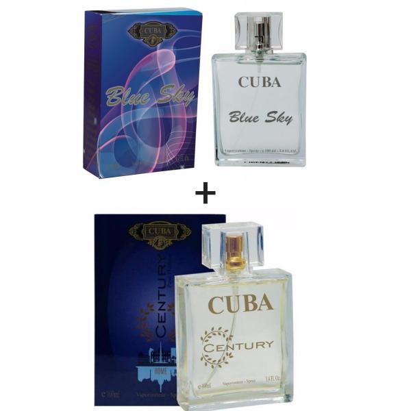 Kit 2 Perfumes Cuba 100ml Cada Blue Sky + Century