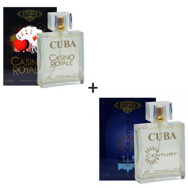 Kit 2 Perfumes Cuba 100ml Cada Casino Royale + Century