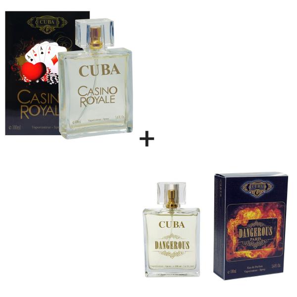 Kit 2 Perfumes Cuba 100ml Cada Casino Royale + Dangerous