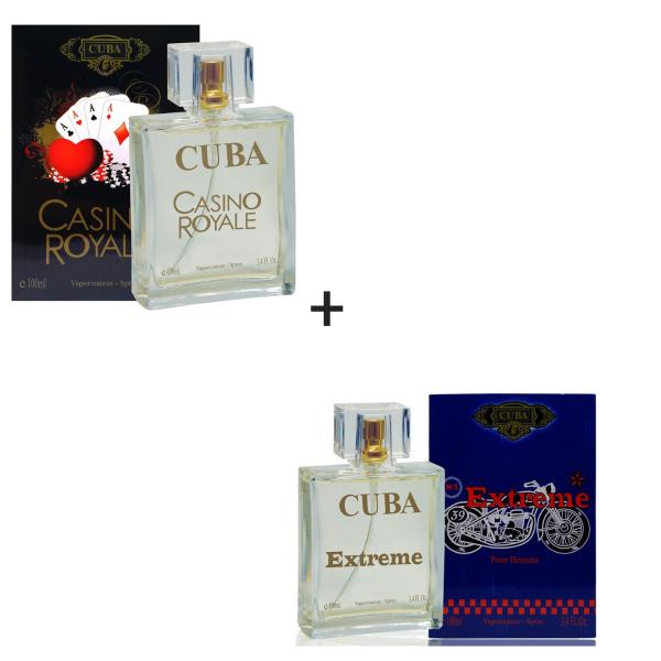 Kit 2 Perfumes Cuba 100ml Cada Casino Royale + Extreme