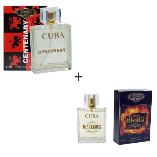 Kit 2 Perfumes Cuba 100ml Cada Centenary + Dangerous