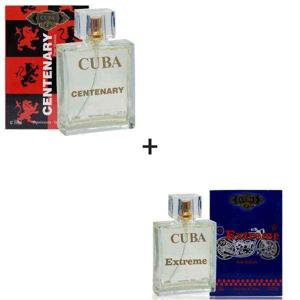 Kit 2 Perfumes Cuba 100ml Cada Centenary + Extreme