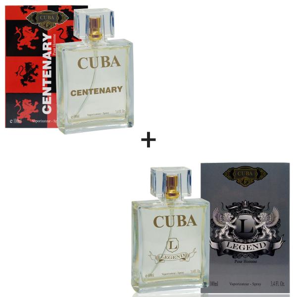 Kit 2 Perfumes Cuba 100ml Cada Centenary + Legend