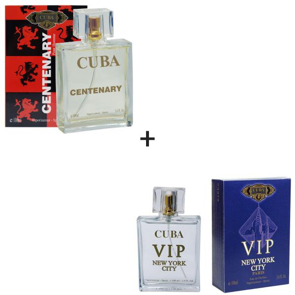 Kit 2 Perfumes Cuba 100ml Cada Centenary + Vip New York