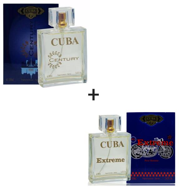 Kit 2 Perfumes Cuba 100ml Cada Century + Extreme