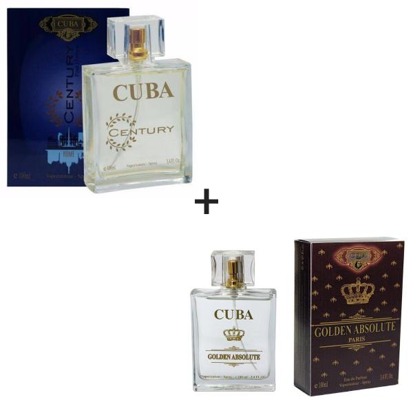 Kit 2 Perfumes Cuba 100ml Cada Century + Golden Absolute