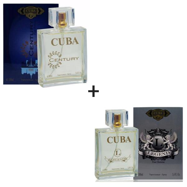 Kit 2 Perfumes Cuba 100ml Cada Century + Legend