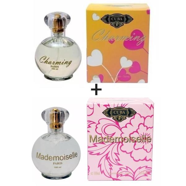 Kit 2 Perfumes Cuba 100ml Cada Charming + Mademoiselle