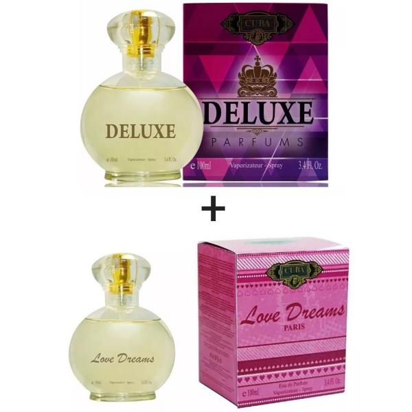 Kit 2 Perfumes Cuba 100ml Cada Deluxe + Love Dreams