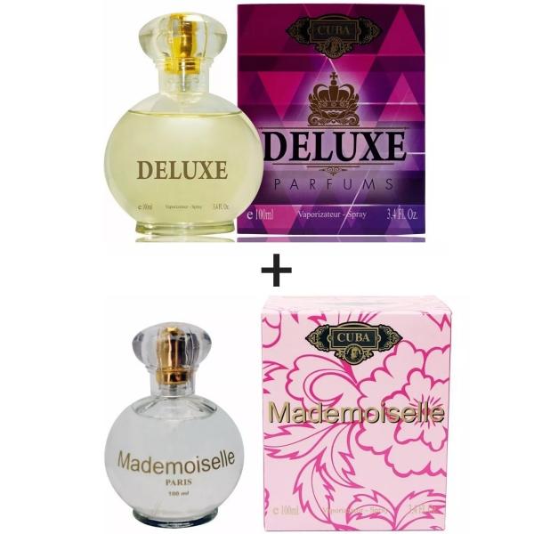 Kit 2 Perfumes Cuba 100ml Cada Deluxe + Mademoiselle