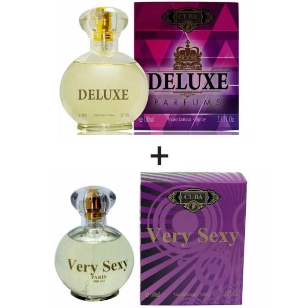 Kit 2 Perfumes Cuba 100ml Cada Deluxe + Very Sexy
