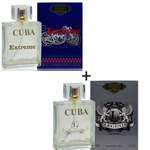 Kit 2 Perfumes Cuba 100ml cada | Exreme + Legend 