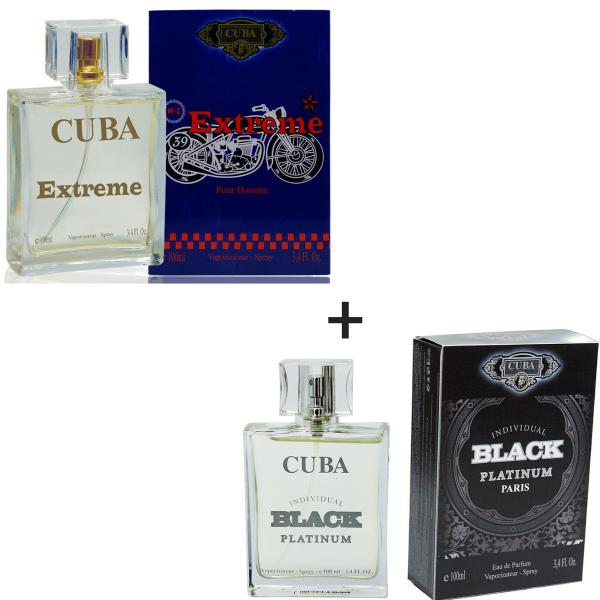 Kit 2 Perfumes Cuba 100ml Cada Extreme + Individual Black