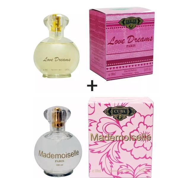 Kit 2 Perfumes Cuba 100ml Cada Love Dreams + Mademoiselle
