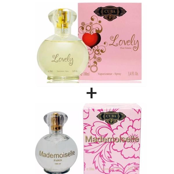 Kit 2 Perfumes Cuba 100ml Cada Lovely + Mademoiselle