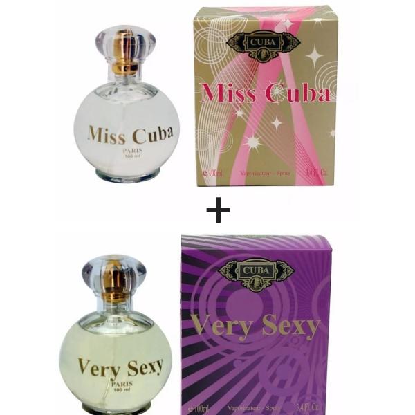 Kit 2 Perfumes Cuba 100ml Cada Miss Cuba + Very Sexy