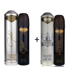 Kit 2 Perfumes Cuba Prime 100ml cada | Gold + Legend