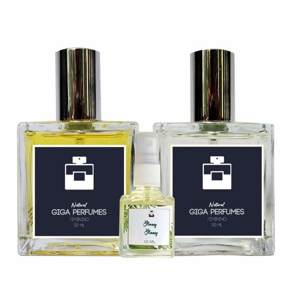 Kit 2 Perfumes Femininos - Aloés 50ml + Gerânio 50ml - Essência do Brasil