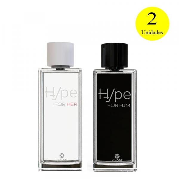 Kit 2 Perfumes Hype For Him + Hype For Her - 100ml