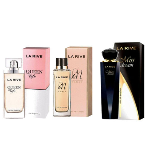 Kit 3 Perfumes In Woman, Queen Of Life, Miss Drean La Rive