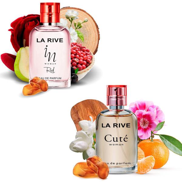 Kit 2 Perfumes La Rive Cute e In Woman Red 30ml Feminino Edp