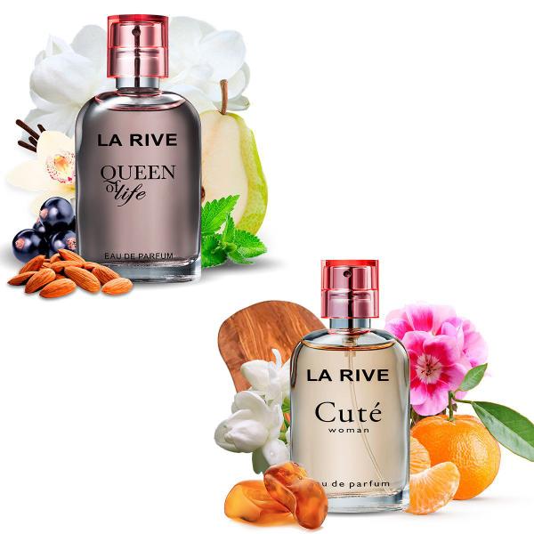 Kit 2 Perfumes La Rive Cute e Queen Of Life 30ml Feminino
