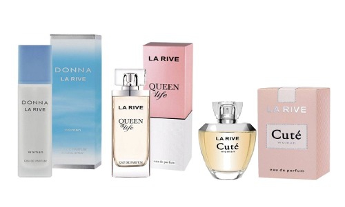 Kit 3 Perfumes La Rive Femininos Donna Cute e Queen Of Life