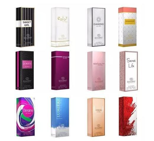 Kit 5 perfumes masculino giverny importado