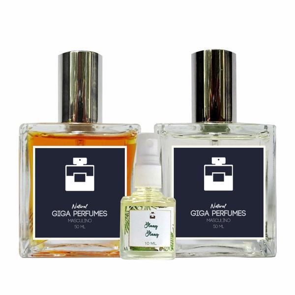 Kit 2 Perfumes Masculinos - Erva Cidreira 50ml + Eucalipto 50ml - Essência do Brasil