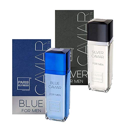 Kit 2 Perfumes Paris Elysees - Blue Caviar + Silver Caviar