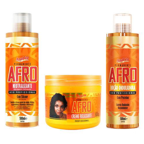 Kit Permanente Afro Analéa - 3 Produtos