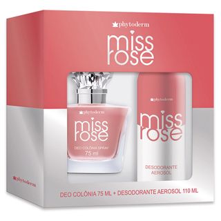 Kit Phytoderm Miss Rose - Deo Colônia + Desodorante Kit
