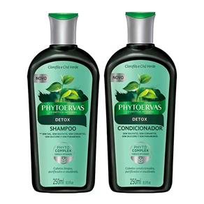 Kit Phytoervas Detox Shampoo 250ml + Condicionador 250ml