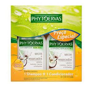 Kit Phytoervas Shampoo+Condicionador Secos e Resecados 250Ml