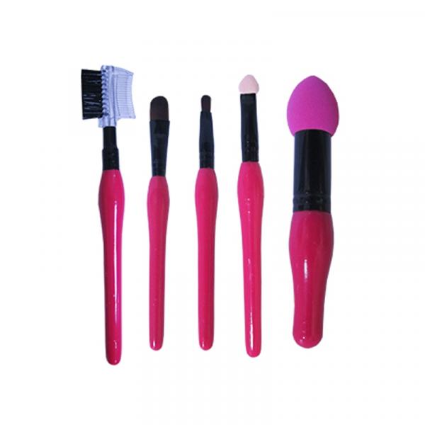 Kit Pincel de Maquiagem e Blush - 5 Peças - Blush Color