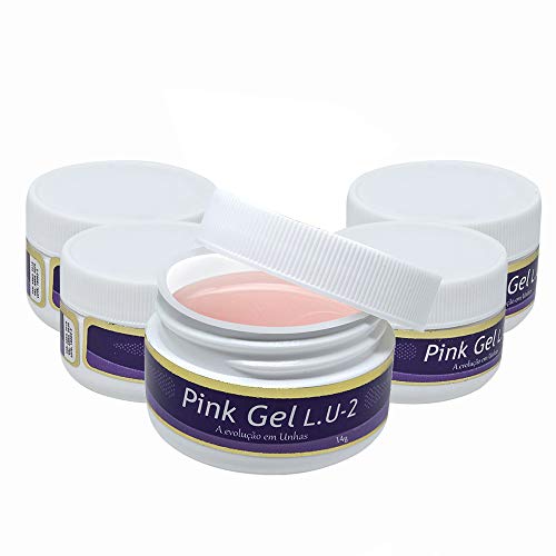 Kit Pink Gel Lu2 Piubella 14 Gramas - 5 Unidades