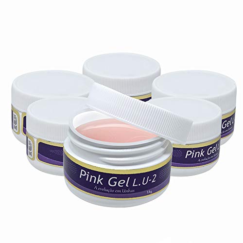 Kit Pink Gel Lu2 Piubella 14 Gramas - 6 Unidades