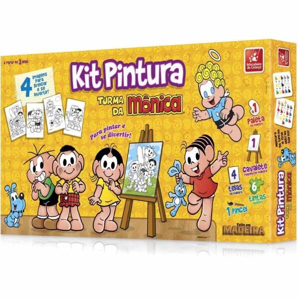 Kit Pintura Turma da Monica - Brincadeira de Criança - Brincadeira de Crianca