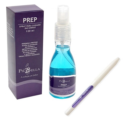 Kit Piubella Caneta Primer Acida e Prep Spray Higienizante