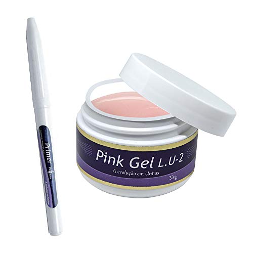 Kit Piubella Pink Gel Lu2 33gr + Caneta Primer Piubella