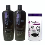 Kit Plastica Dos Fios Zen Hair Ojon + Zen Tox 3x1000gr