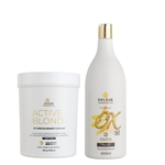 Kit Pó Active Blond+ OX 30 Volumes DYUSAR