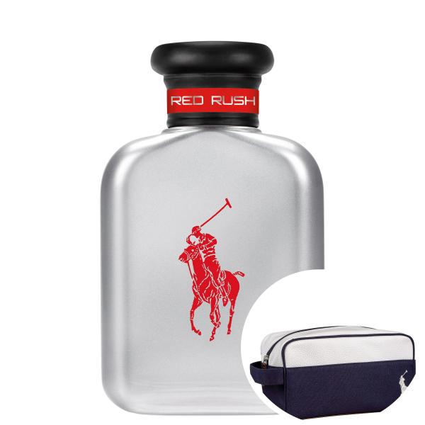 KIT Polo Red Rush Ralph Lauren EDT - Perfume Masculino 75ml+Ralph Lauren - Nécessaire
