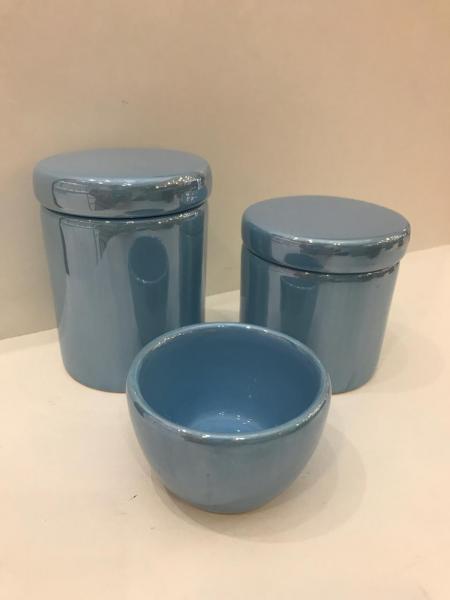 Kit Porcelana Perolado Azul - Rossi Nieri