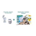 Kit Porta Comprimidos Bodyflex 3 em 1 Cortador E Moedor + Nebulizador / Inalador para Cães e Gatos Inalapet