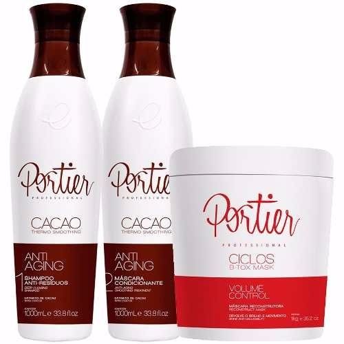 Kit Portier Cacao Thermo Progressiva + Btox Ciclos Mask 1kg