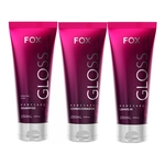 Kit Pós Progressiva Fox Gloss Shampoo + Cond + Leave-in