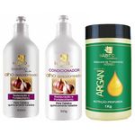 Kit Pós progressiva Profissional (Shampoo, mascara e condicionador) Habito Cosméticos